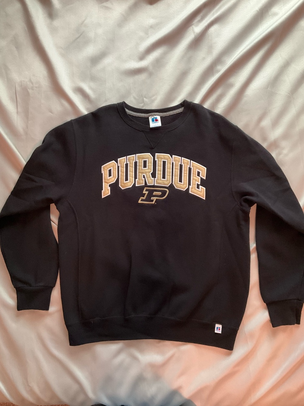 Purdue Black Crewneck Sweatshirt